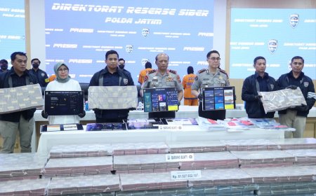 Polda Jatim Bongkar Scam Investasi Kripto Internasional, Blokir 77 Rekening Senilai Rp81,5 Miliar